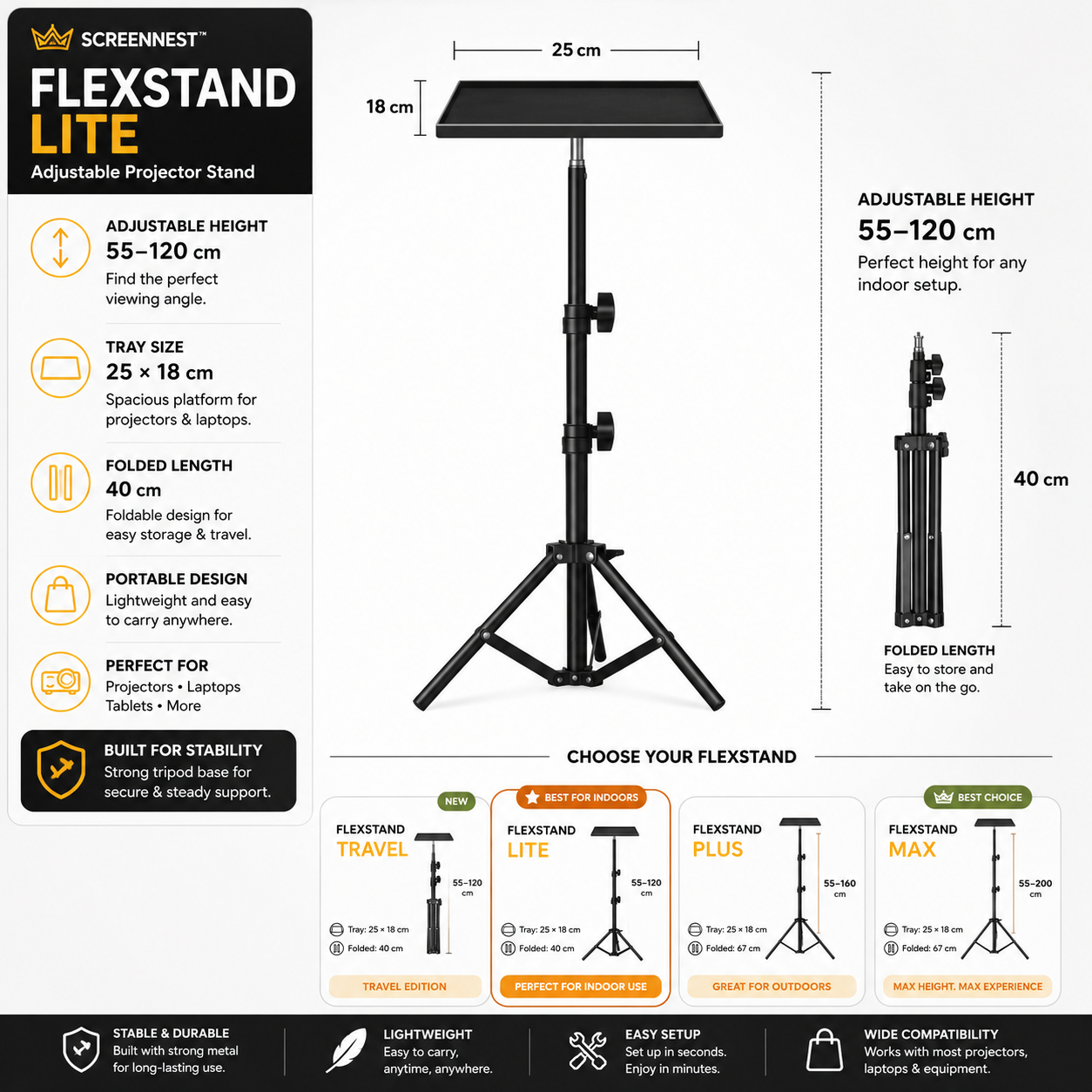 ScreenNest™ FlexStand Lite