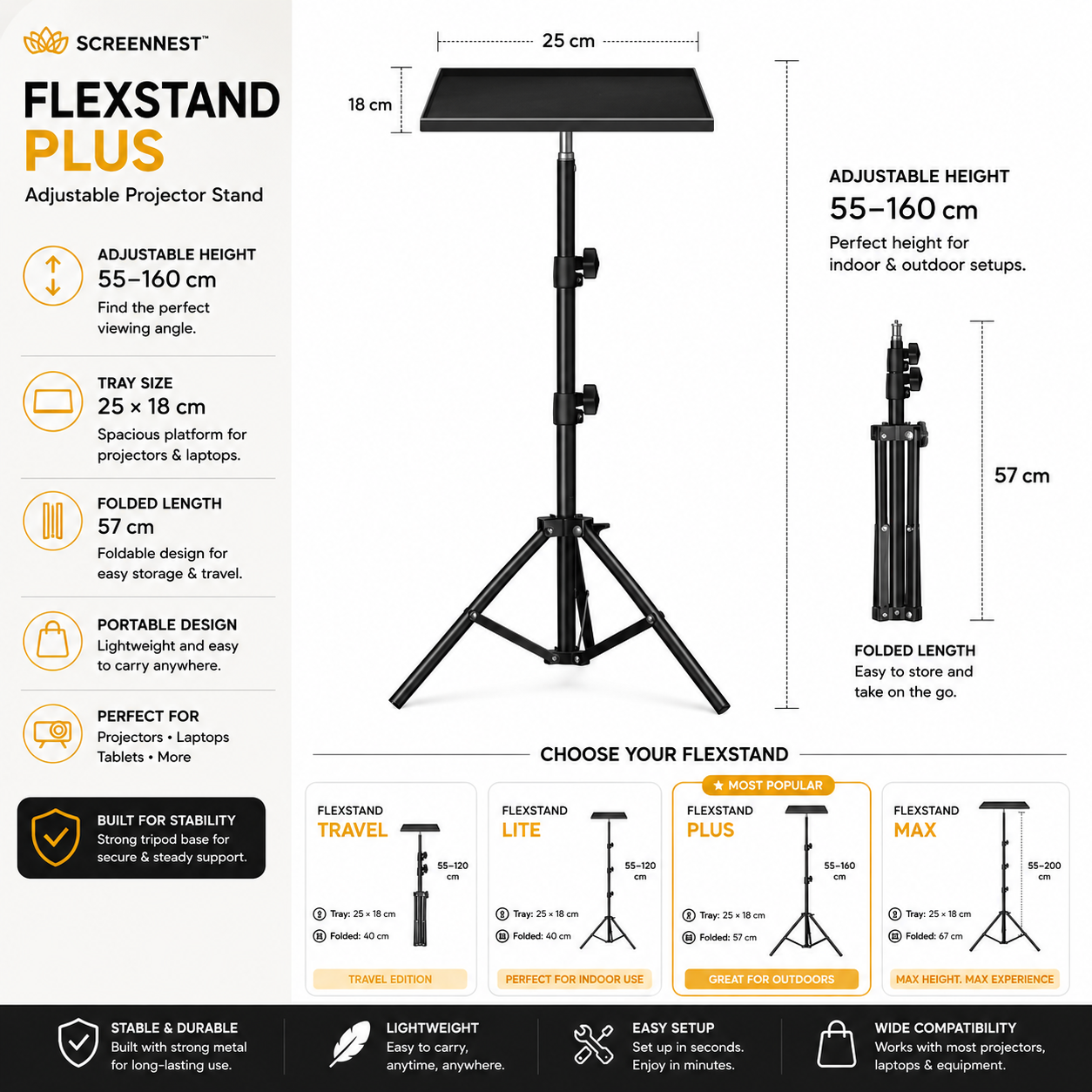 ScreenNest™ FlexStand Lite