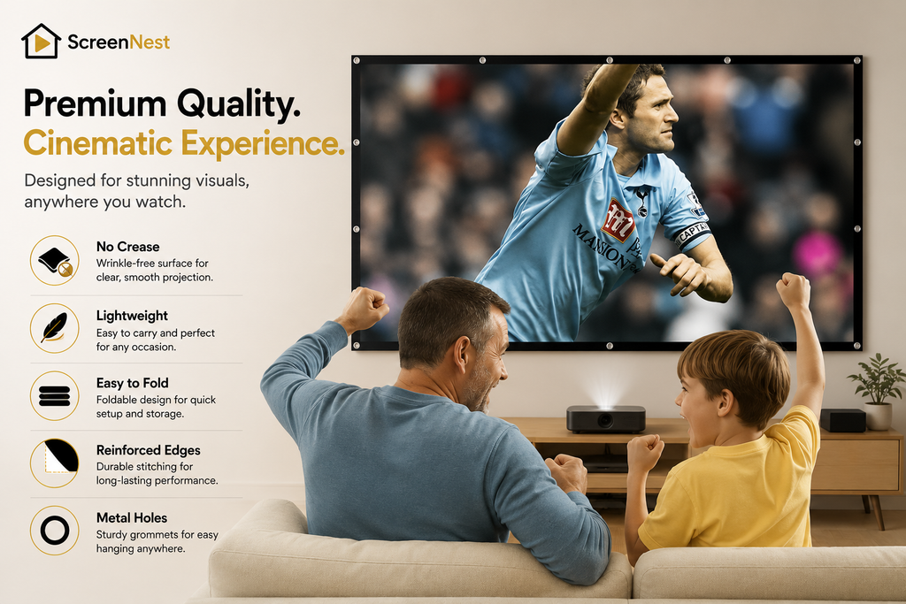 ScreenNest™ Foldable Projector Screen 16:9