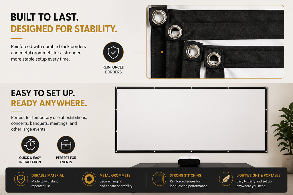 ScreenNest™ Foldable Projector Screen 16:9